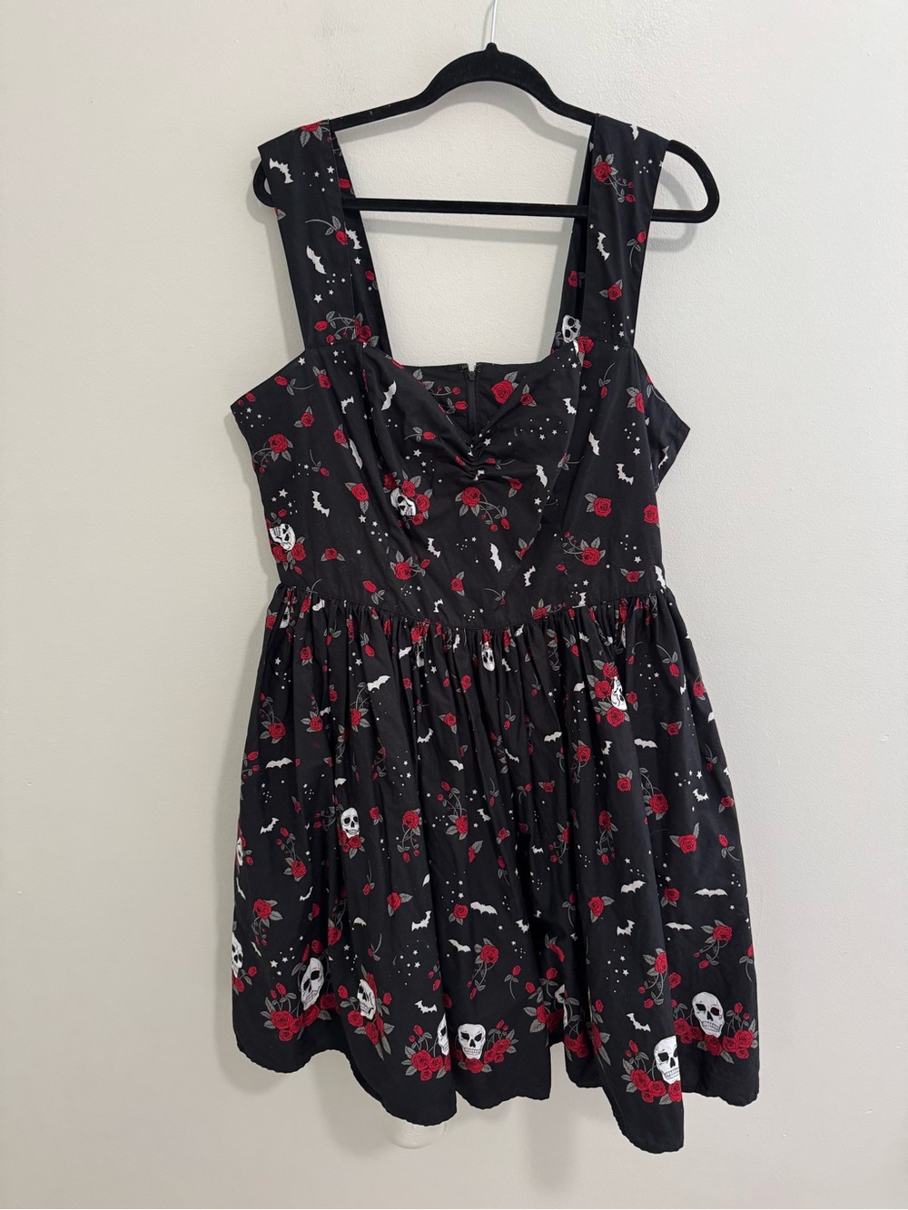 Hell Bunny Skull Print Fit & Flare Dress - Picture 2 of 8